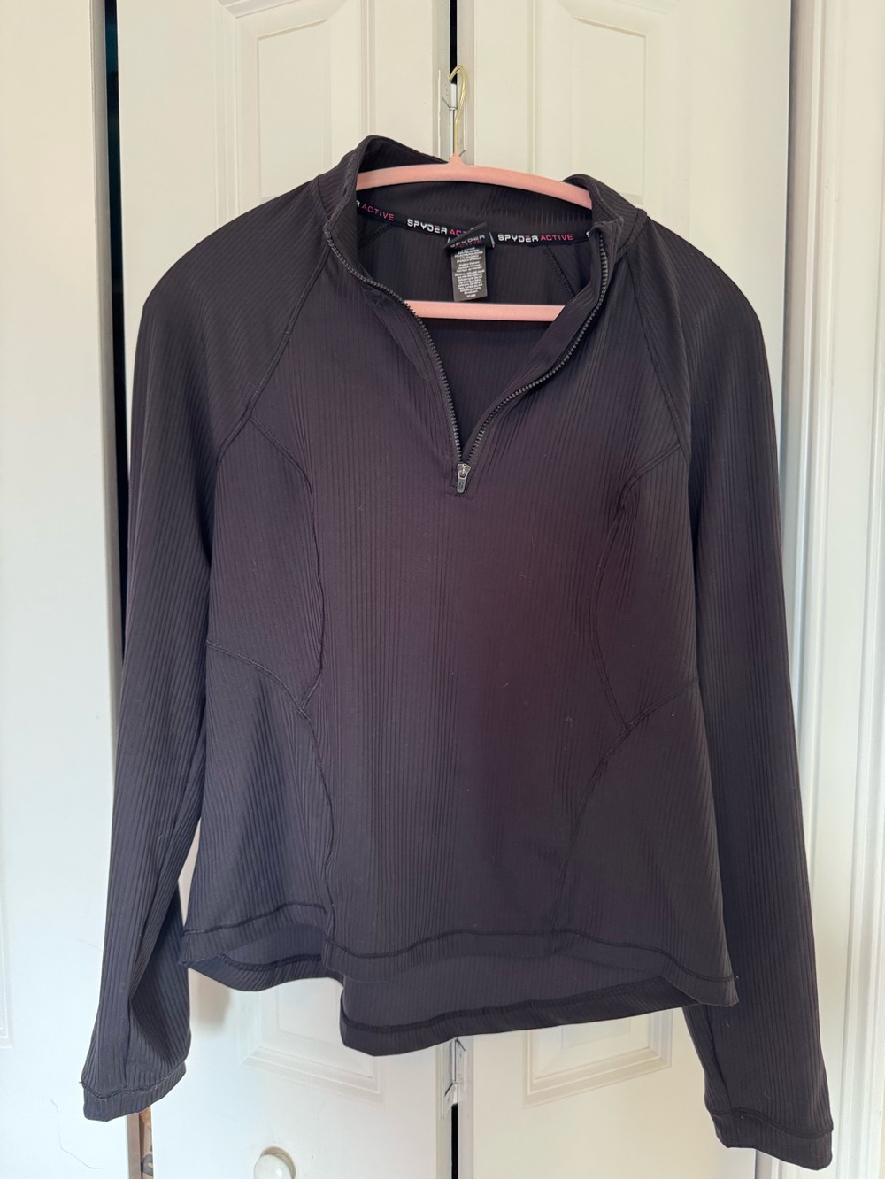 Spyder Black Half-Zip Active Pullover